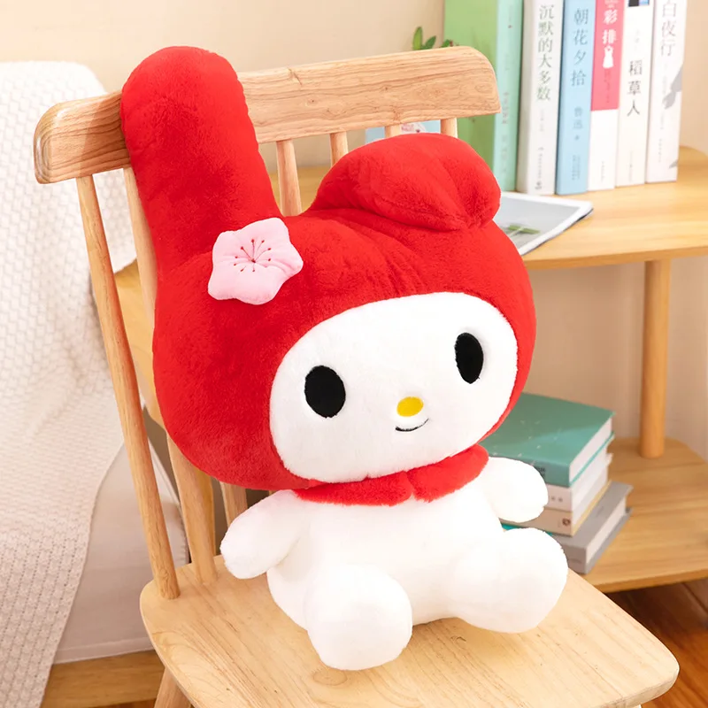 

Sanrio Melody Red Kawaii My Melody Кукла мультфильм Аниме Мягкие животные мягкая плюшевая кукла Строительная Детская подарок на день рождения