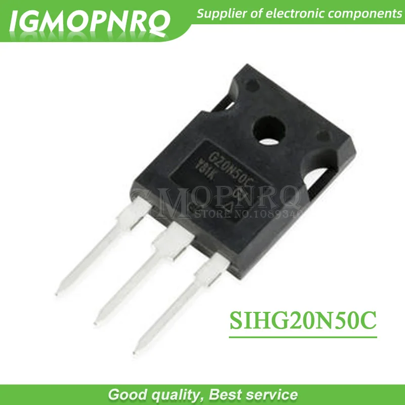 5PCS free shipping 100% new original SIHG20N50C-E3 SIHG20N50C G20N50C  new original  company 20A500V TO-247