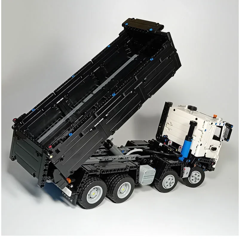 MOC-197897 Classic New Cargo Transport Truck Trailer Building Blocks Model, 2057 Parts, Birthday Toy Gift for Boys and Children