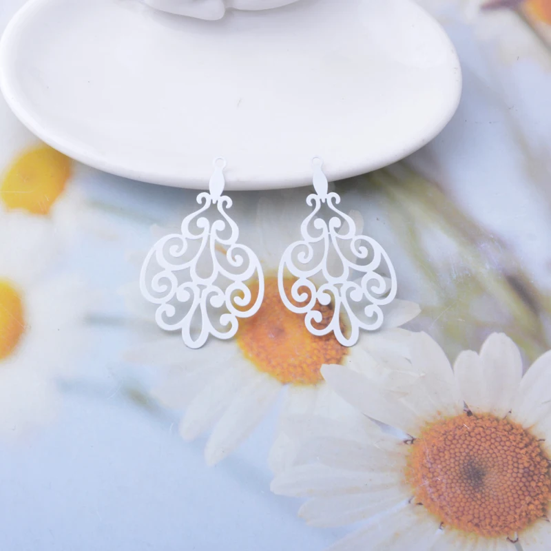 30 Stück AB8030 Messing-Blumenanhänger Bunte Charms DIY Schmuck Ohrringe Herstellung – Detail 8