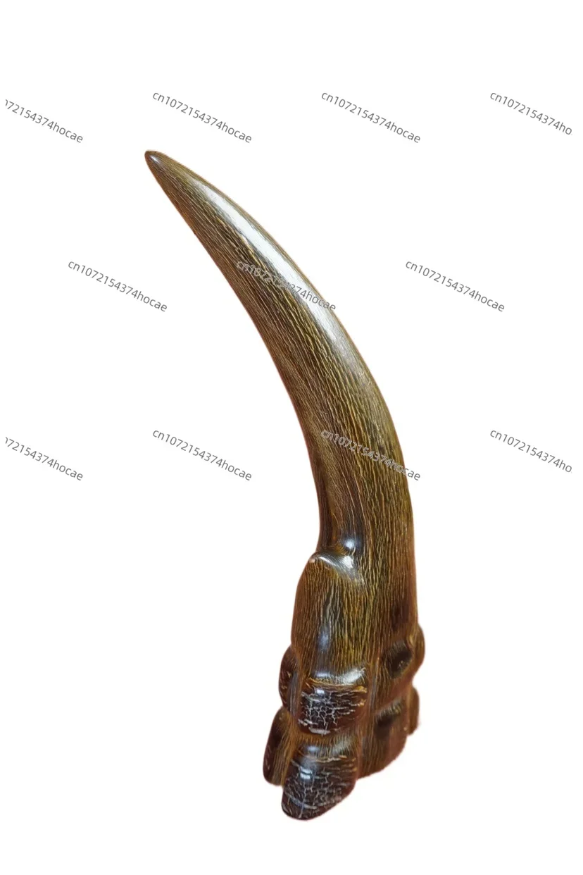 Rhino horn non-rhino horn handicraft ornament home fashion living study caviar pattern bamboo silk pattern high-end collection