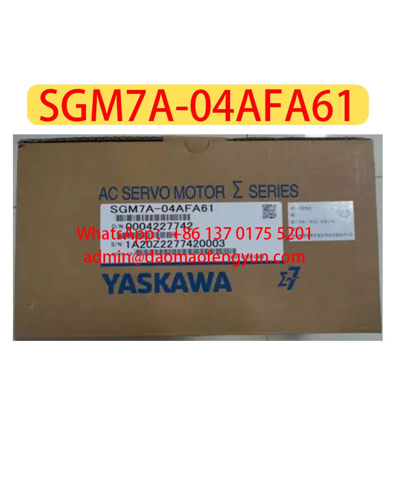 Servo Motor Original Genuine SGM7A-04AFA61 Brand New，SGM7A 04AFA61，Fast shipping，In Stock