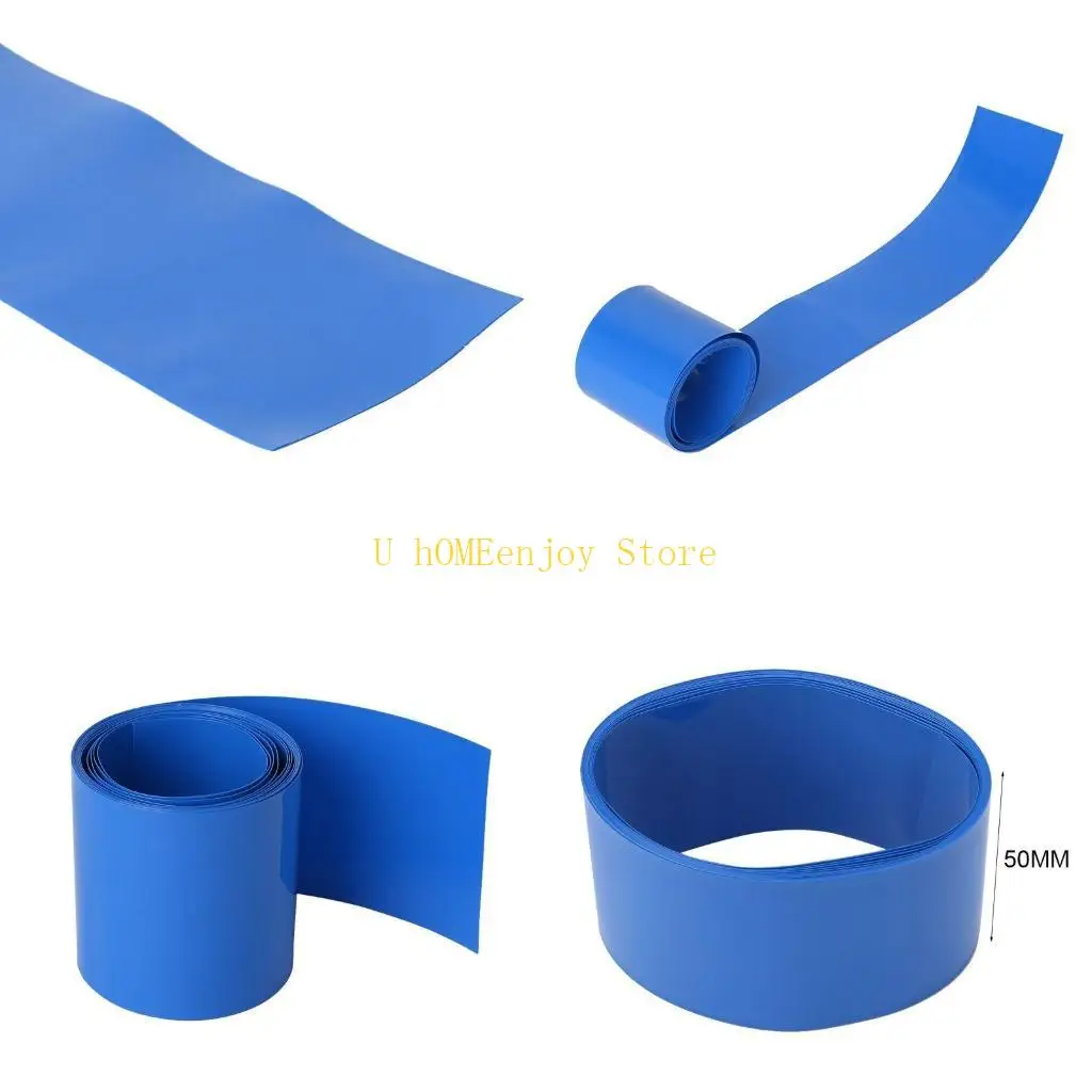 

B0KF 18-75mm Heat Shrink Tubing Wrap Cover Skin for 14500 18650 26650 Li-ion Battery