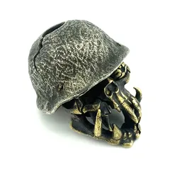 DIY Tools EDC High Quality Skull Soldier Helmet Horror Skeleton Face Punk Knife Beads Paracord Charms Military for Keychain