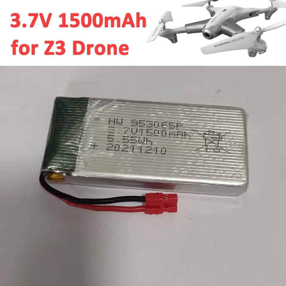 3.7V 1500mAh część zamienna do Syma Z3 X5HW zdalnie sterowany dron Quadcopter wymiana części baterii akcesoria