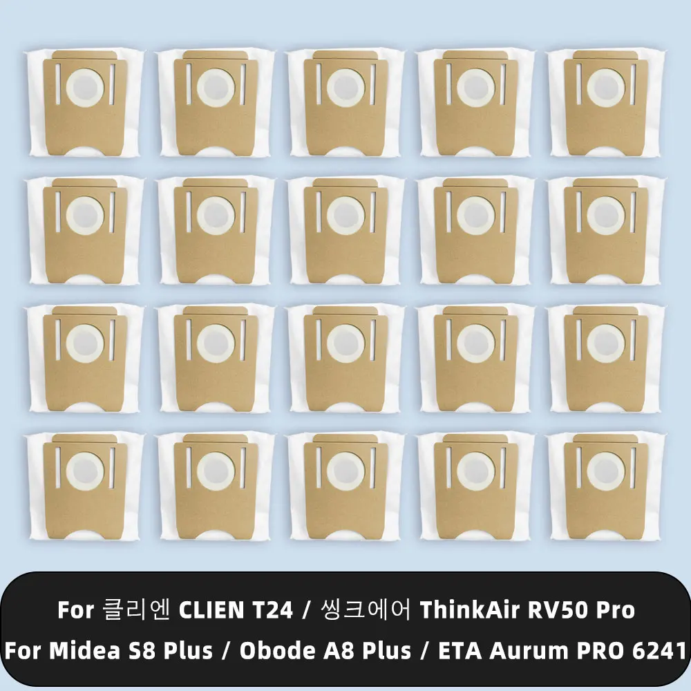 كيس الغبار متوافق ل Midea S8 Plus / Obode A8 Plus / ETA Aurum PRO 6241 / CLIEN T24 / ThinkAir RV50 Pro