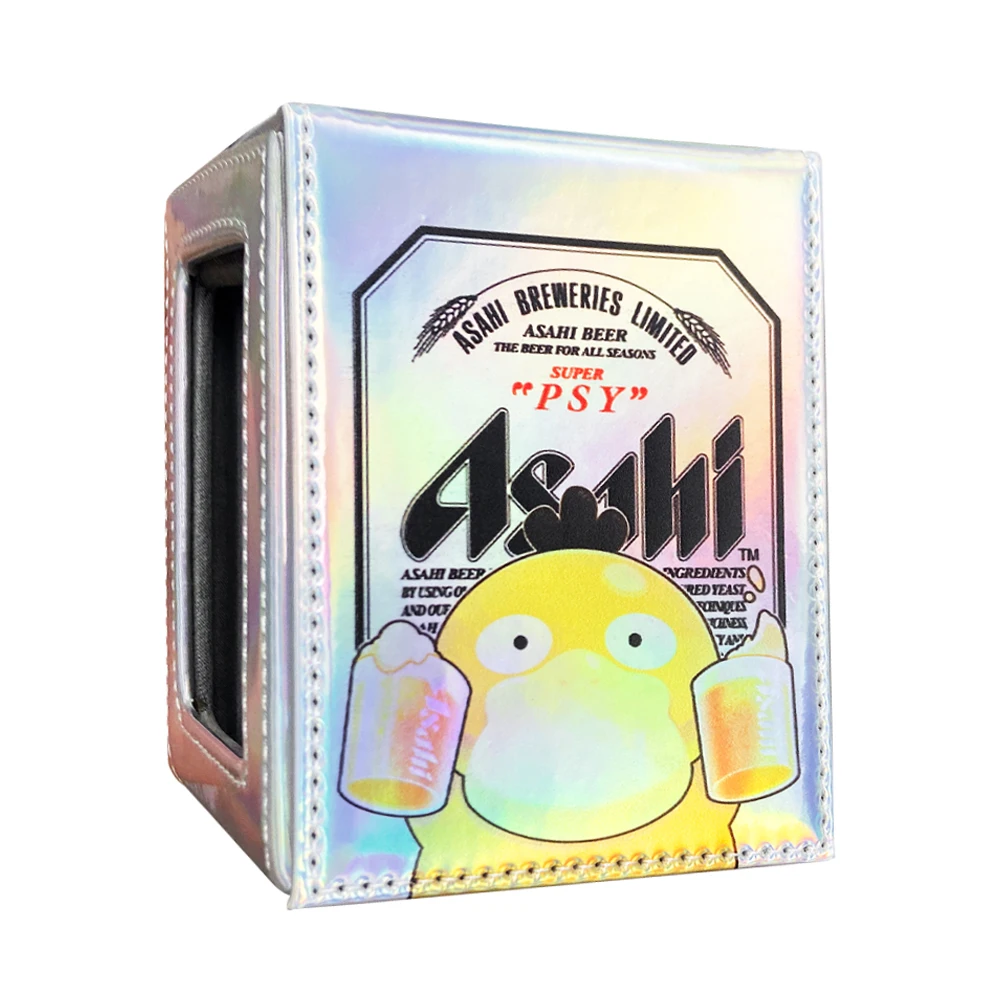 Caja de almacenamiento de tarjetas bonita Ptcg Psyduck hecha a sí misma, Ws Opcg Ptcg Psyduck, colección de cuero, caja de protección de tarjetas de Anime, juguete de regalo