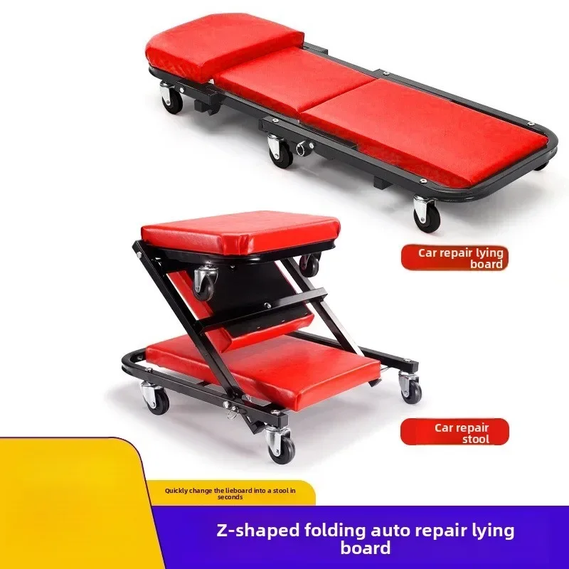 

Folding Car Repair Bed Auto Maintenance Work Bench Chair Auto Workshop Bench Wheels Roller Car Creeper Seat Roller Seat