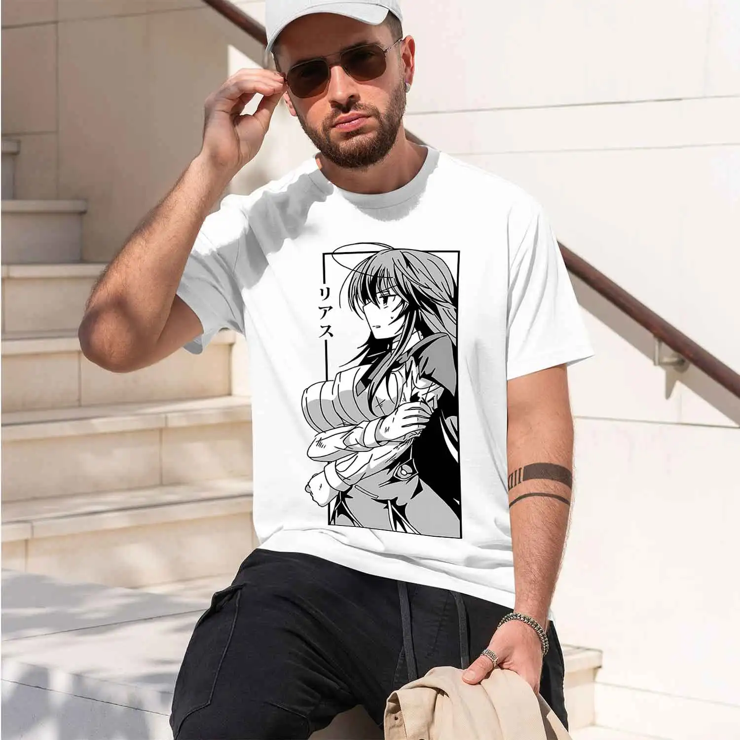 Rias Gremory High Sool DxD 2026 New Model Men’s Short-sleeve crewneck T-Shirt Classic Casual Multiple Colors and Sizes for Daily