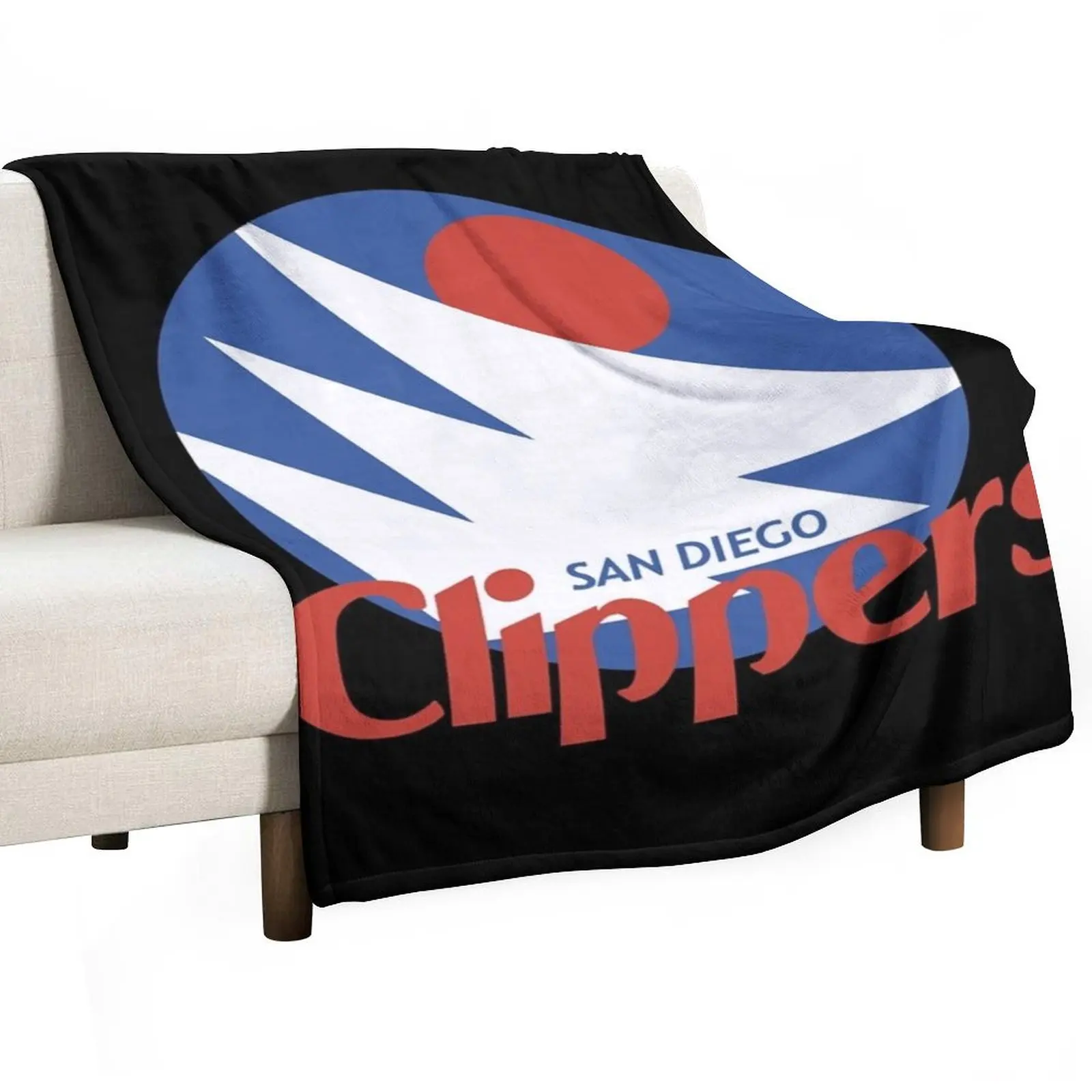 

Clippers-san diego Throw Blanket Sofa Quilt Plush Nap Retros Blankets