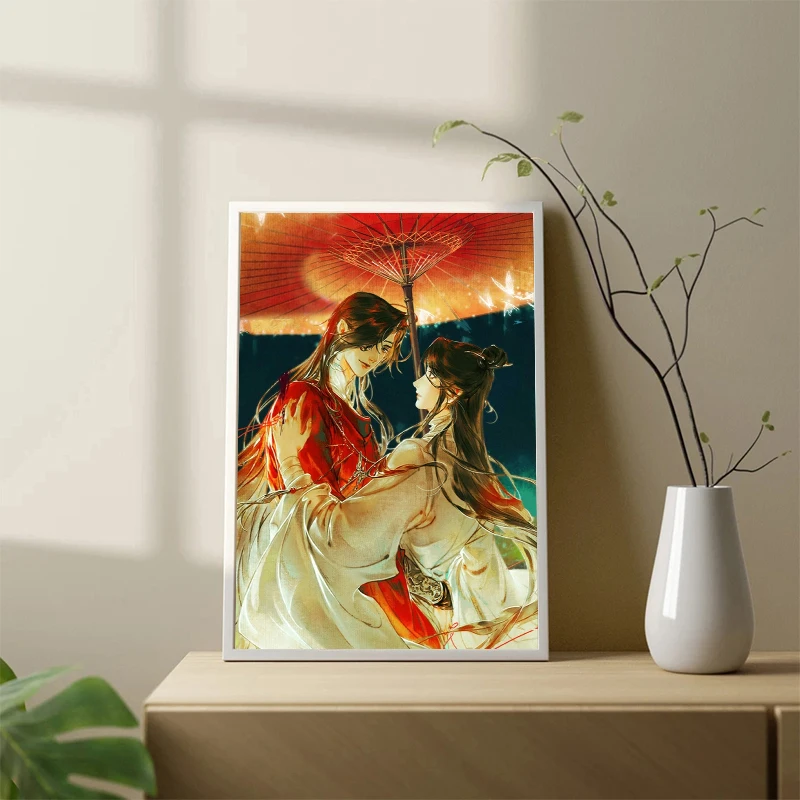 BL Anime Heaven Official's Blessing Hua Cheng Xie Lian Tian Guan Ci Fu Posters Prints Canvas Painting for Room Home Wall Decor