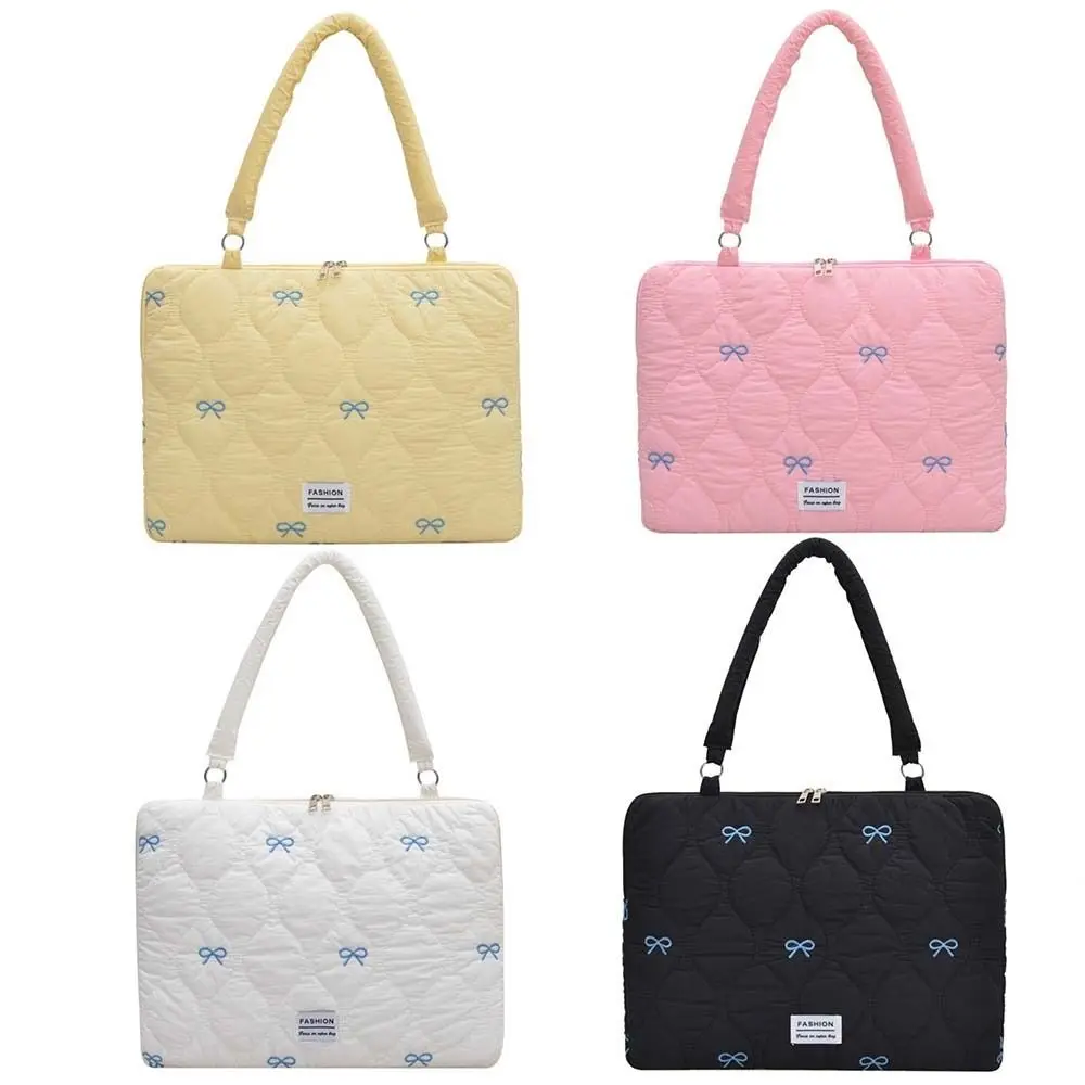 New 13-15.6inch Laptop Sleeve Large Capacity Shockproof Laptop Shoulder Bag Multifunctional Puffy Protective Cover Universal