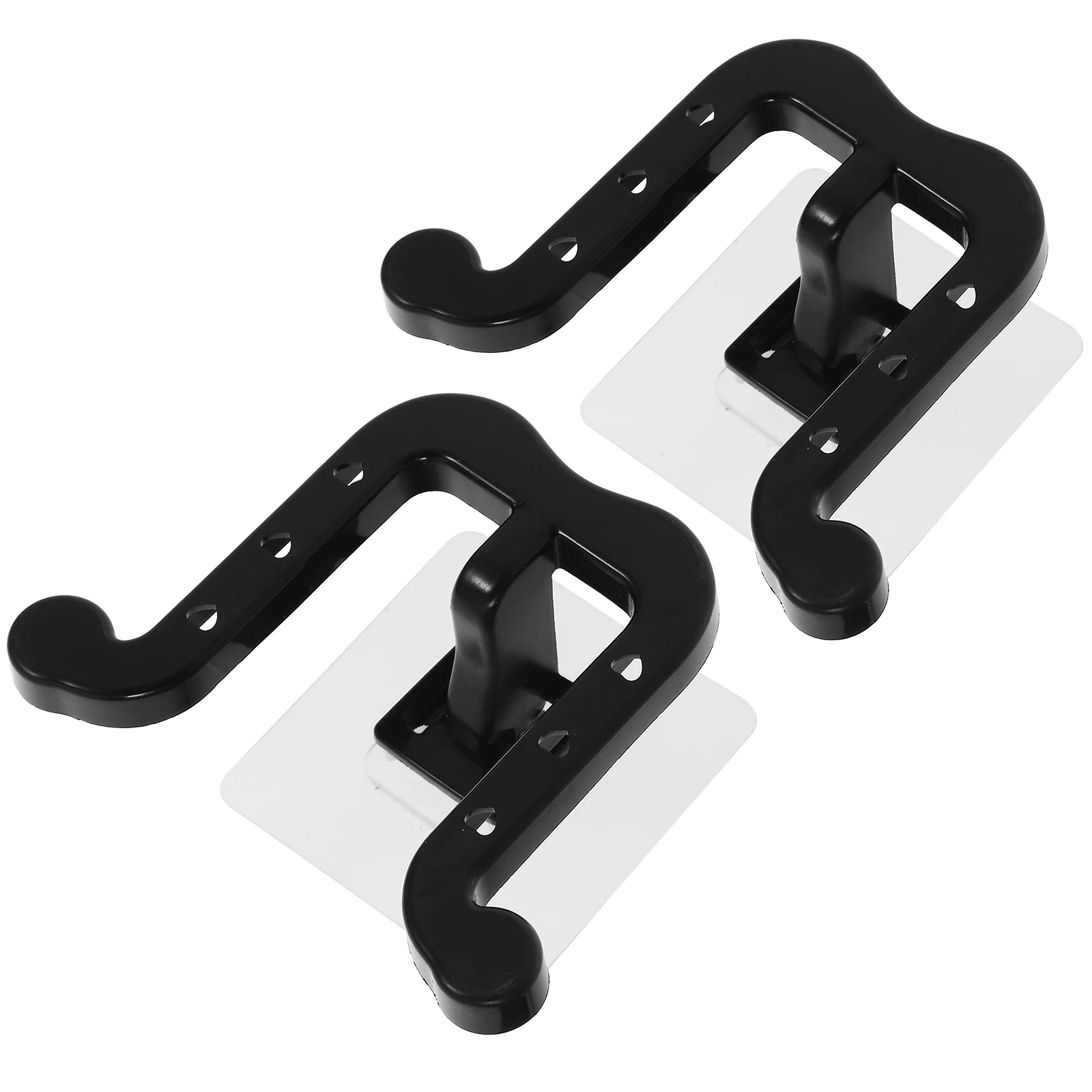 

2pcs Wall Mounted Shoe Rack Black Slipper Holder Storage Hanger No Punching Door Back Bathroom Shoe Organizer Sneaker Storage