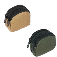 Fashionable sports mini waist bag, double zipper key, coin pocket, multifunctional small coin purse