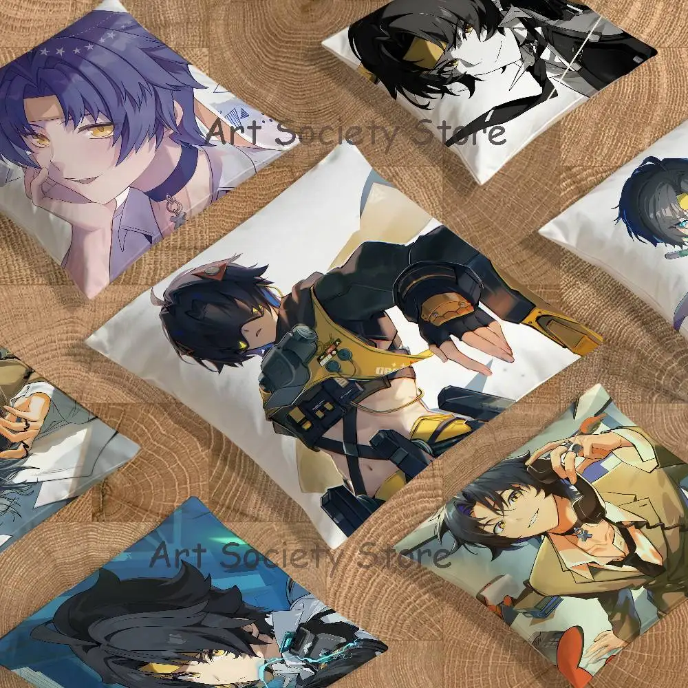 ZZZ H-Harumasa Anime Celebrity Merchandise All-Match Printed Pillow Case Sofa Car Office Room Decoration Protector