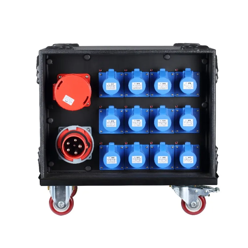 

Waterproof 380V Audio Lighting Power Distro Box Equipment 63A 3 Phase CEE Power supply Electrical Box