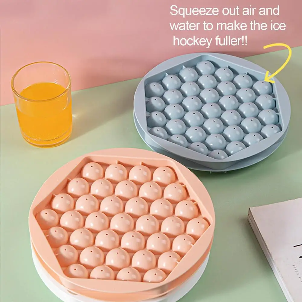 New Ice ball Cube Tray Jelly Maker Ice Maker Tray Plate Round Whiskey Sphere Silicone Mould Ice Tray Mold for Summer Juice N2R8