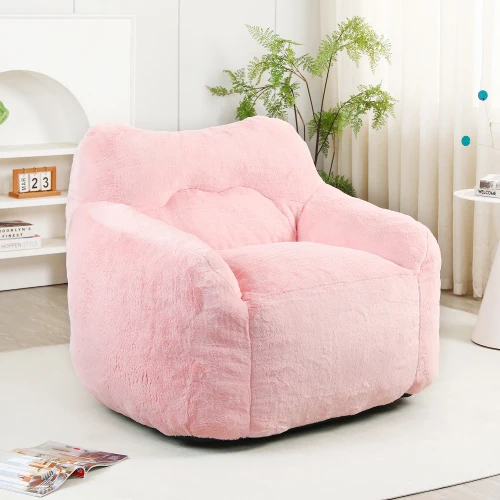 

Modern Tufted Velvet Bean Bag Chair for Boys Casual Lazy Sofa Design with Fabric Upholstery for Home Office Apartment or Bar