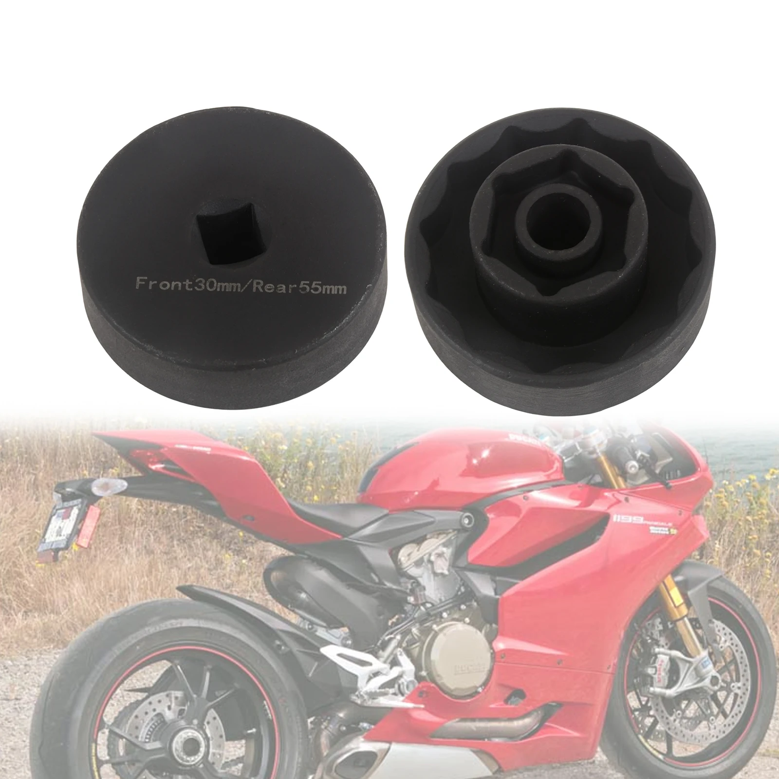 For Ducati 1098 1198 1199 1199S Multistrada Diavel Wheel Nut Socket Tool 30MM/50MM Motorcycle Repair Tools
