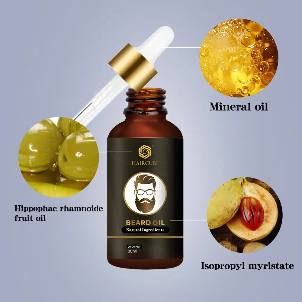 Beard Growth Oil Thickener Beard Essential Oil for Men Beard Growth Enhancer Anti Hair Loss Products for Moustache Grow Beard