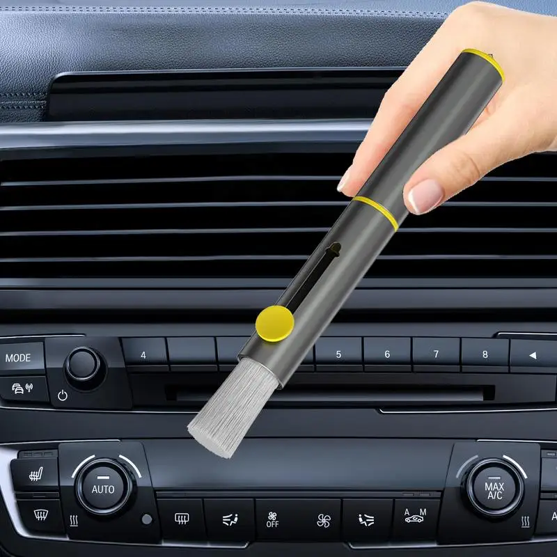 Auto Detail Brushes 3-in-1 Window Break Tool Car Detailing Tools Brushes Wet Or Dry For Detailing Interior For Windows Kitchen