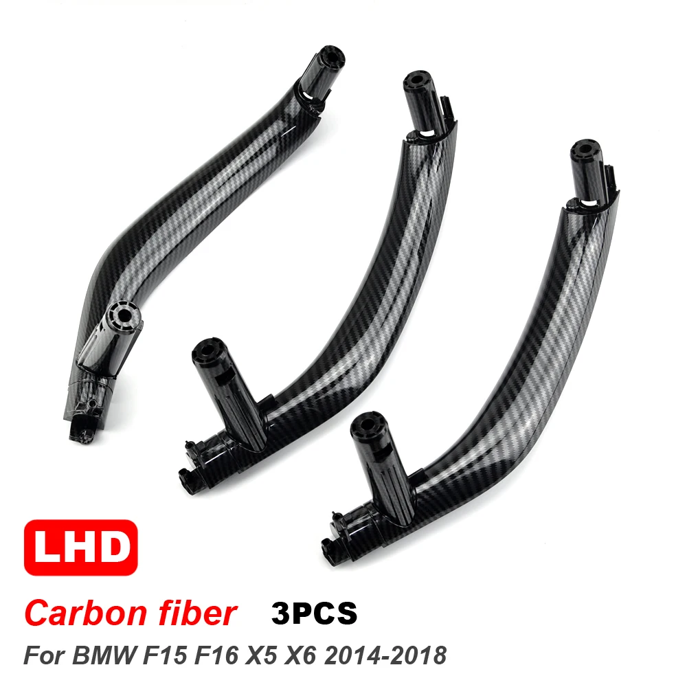 Car Left Right Interior Door Inside ABS Pull Handle Trim Cover For BMW X5 X6 F15 F16 2014-2018 51417292243 51417292244