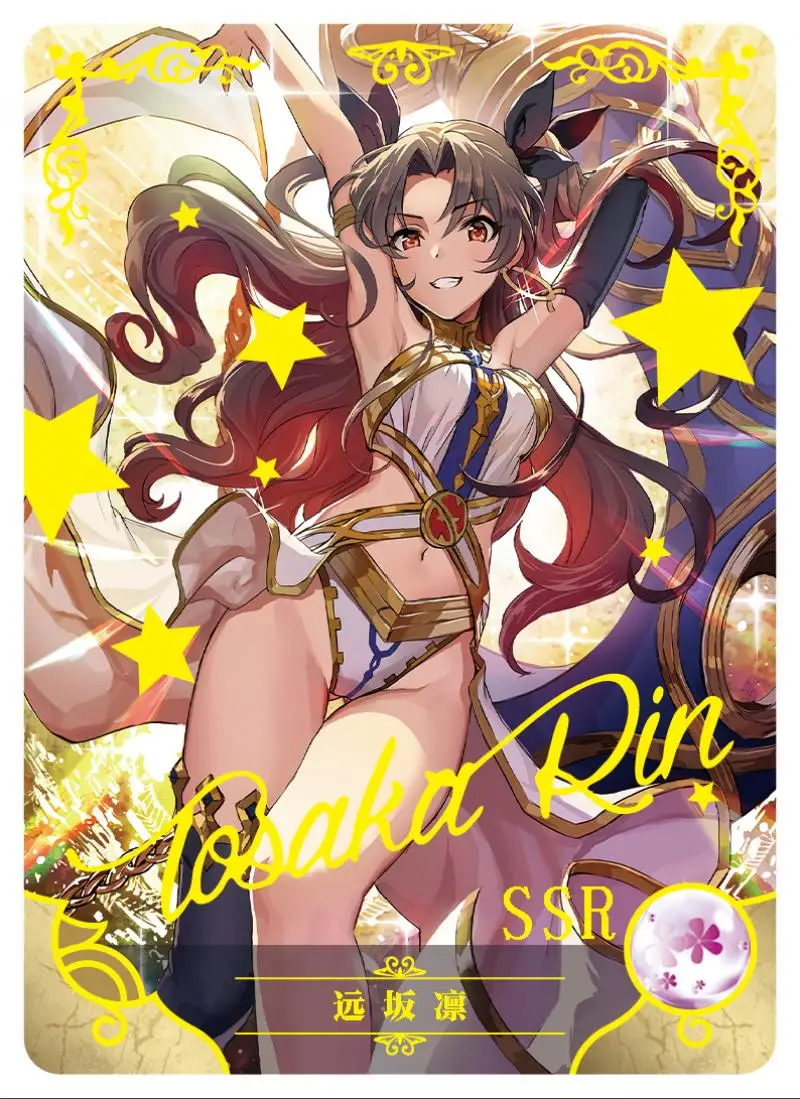 Goddess Story 2M10 Ssr-serie de personajes de Anime Tohsaka Rin Yu Gan Klee Nakano Yotsuba tarjetas coleccionables regalos de cumpleaños