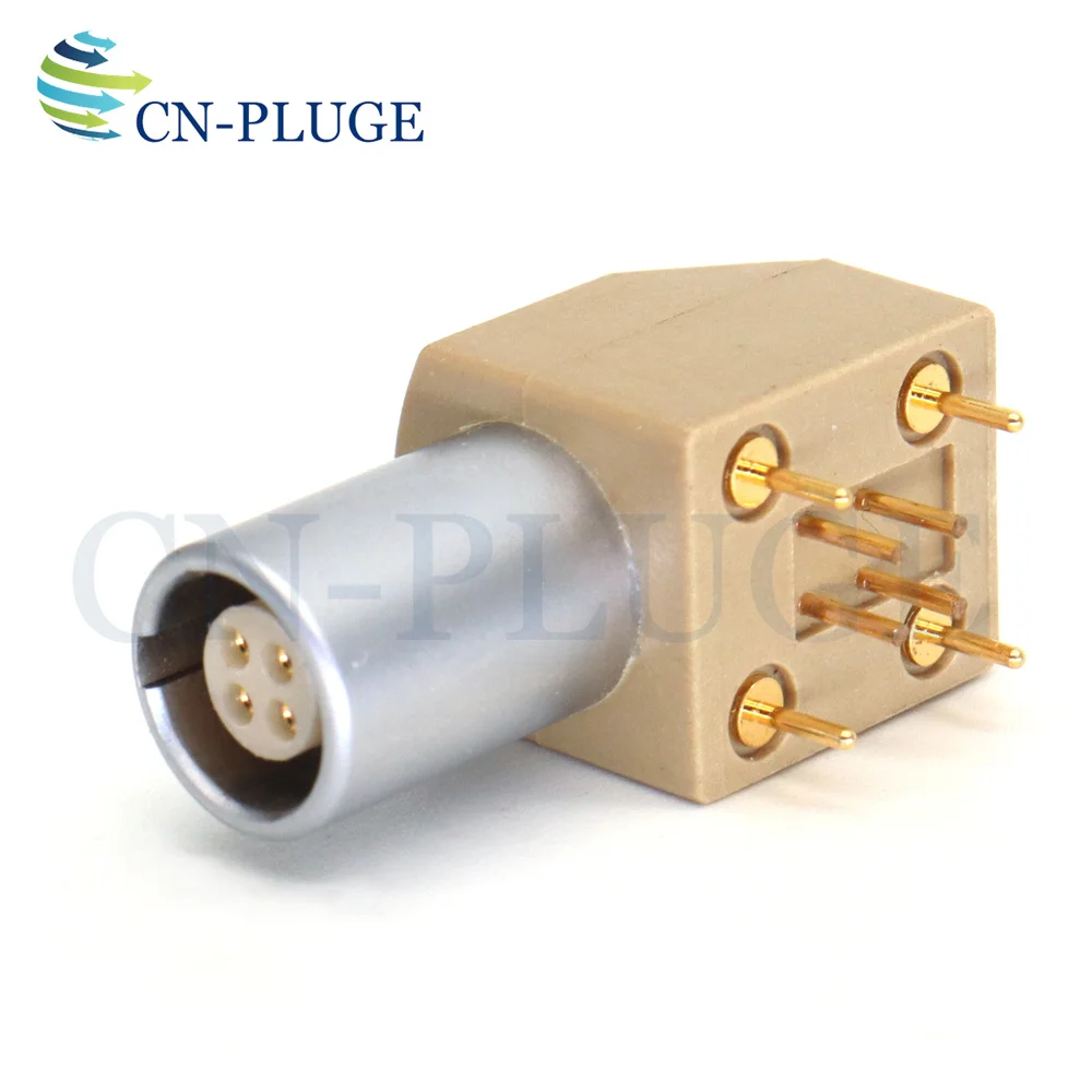 EPG Elbow 90°PCB Socket Printed Circuit Board 0B 1B 2 3 4 5 6 7 8 9 10 Pin Push-Pull Self-Locking Connector