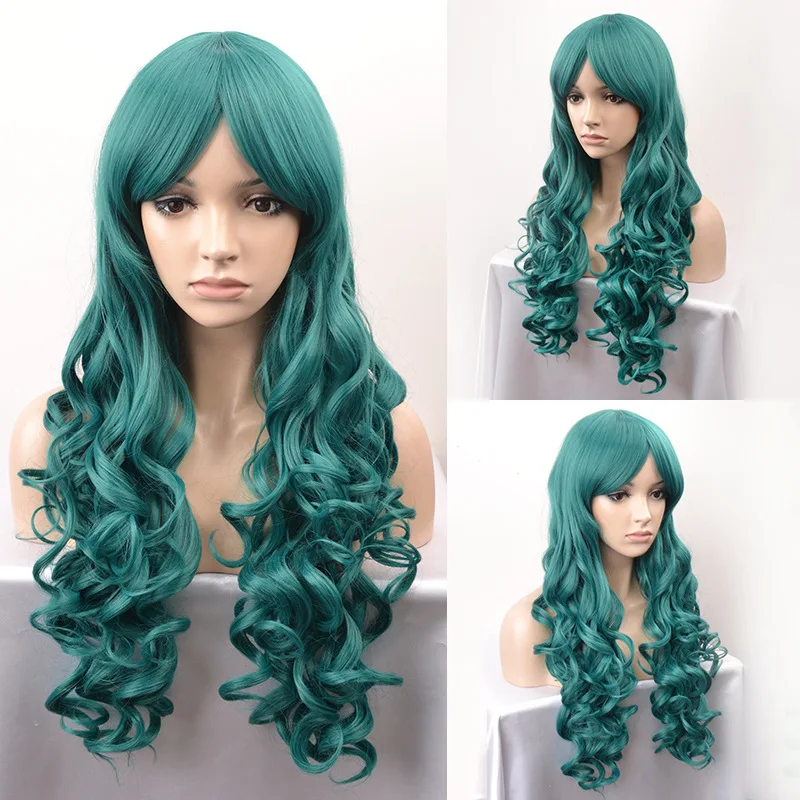 

cosplay wigs girls fashion long curly wig hood big waves