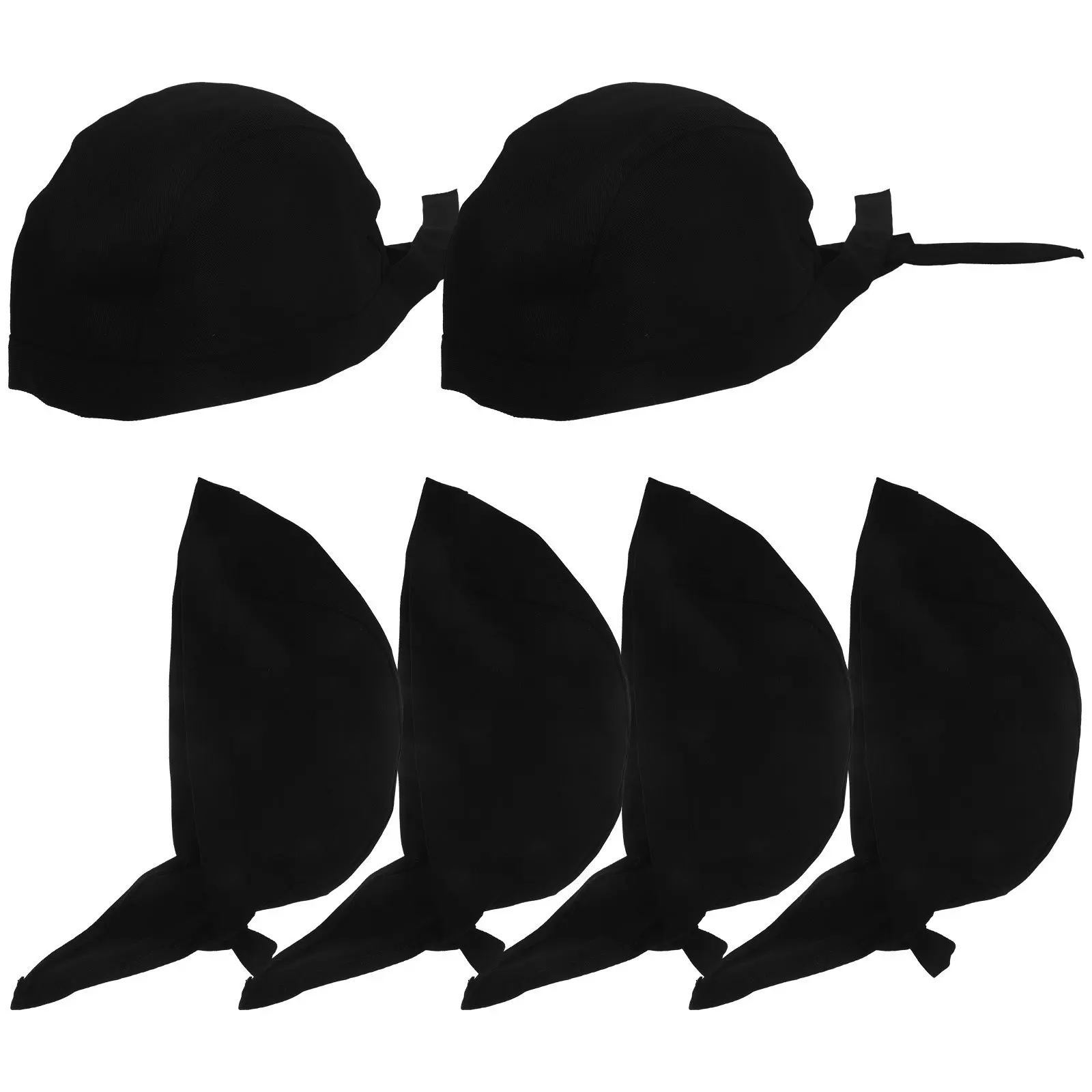 6 pezzi cappello da cuoco fascia durevole cucina cappelli da cucina per ristorante café panetteria barbecue panno di cotone unisex berretti uniforme