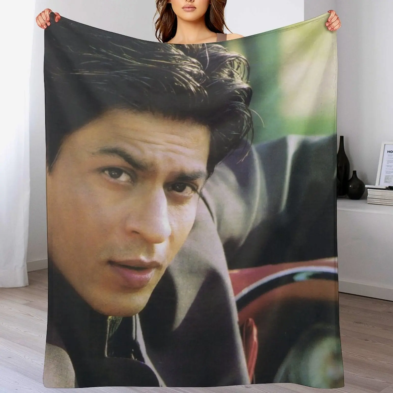 shahrukh khan Throw Blanket Ultra Soft Flannel Fleece Blanket for All Seasons