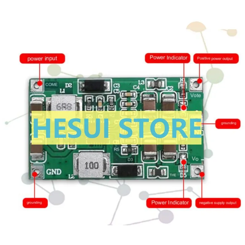 TPS65131 boost board positive and negative switching power supply module single power supply to dual power supply DC-DC high eff