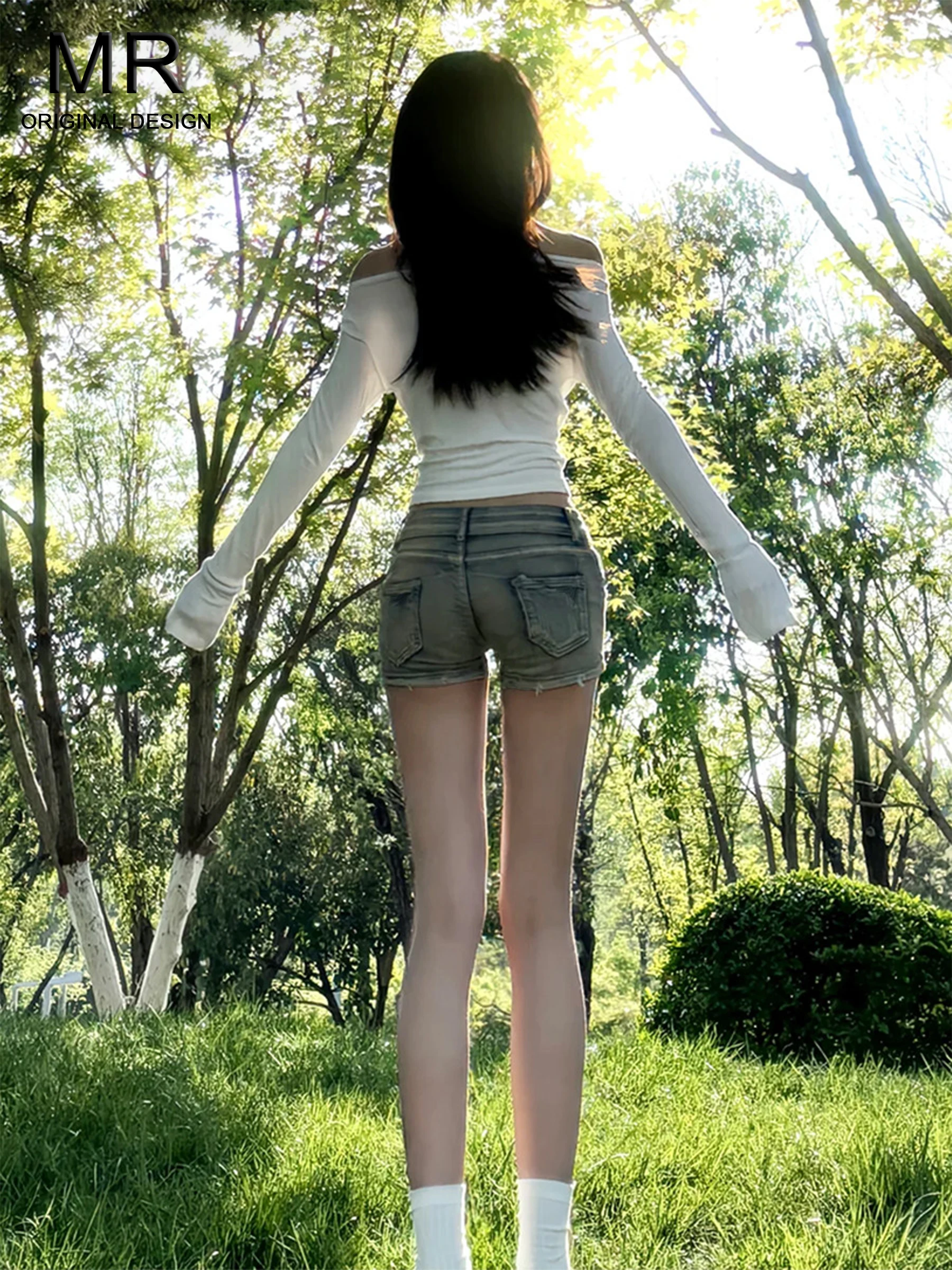 

Джинсовые суперкороткие шорты с низкой талией, женские летние винтажные синие тонкие облегающие брюки с эффектом подтяжки ягодиц, повседневная одежда в американском стиле