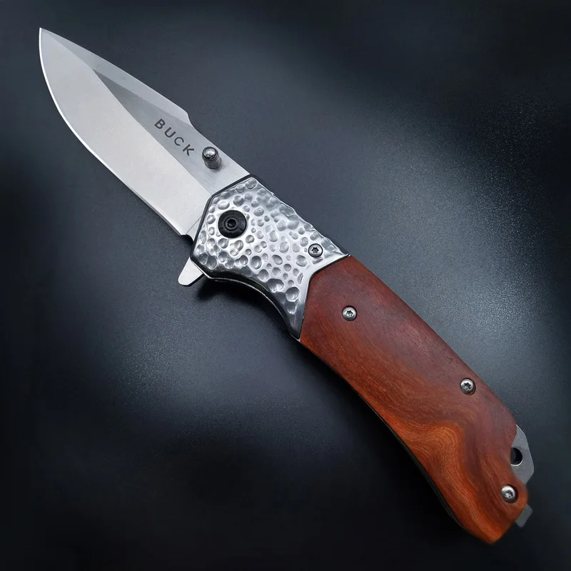 Outdoors Survival Folding Knife for Men High Hardness Self Defense Military Tactical Pocket Knives for Hunting and Fishing