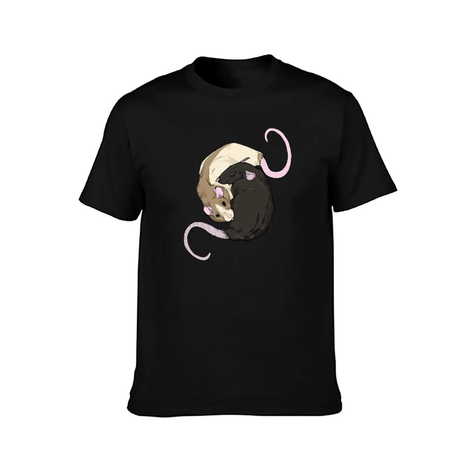 Rat Nap T-Shirt Summer Casual Cotton Tee Oversized Streetwear Tops Vintage Graphic Print Loose Fit Short Sleeve 100% Cotton