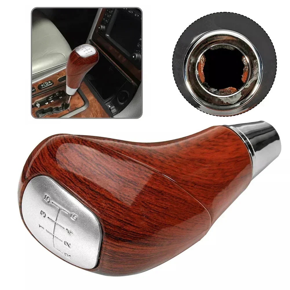 

6 Speed Gear Shift Knob Lever Walnut Wood For Mercedes W210 W220 W202 W140 W163 Gear Shift Knob Car Interior Accessories