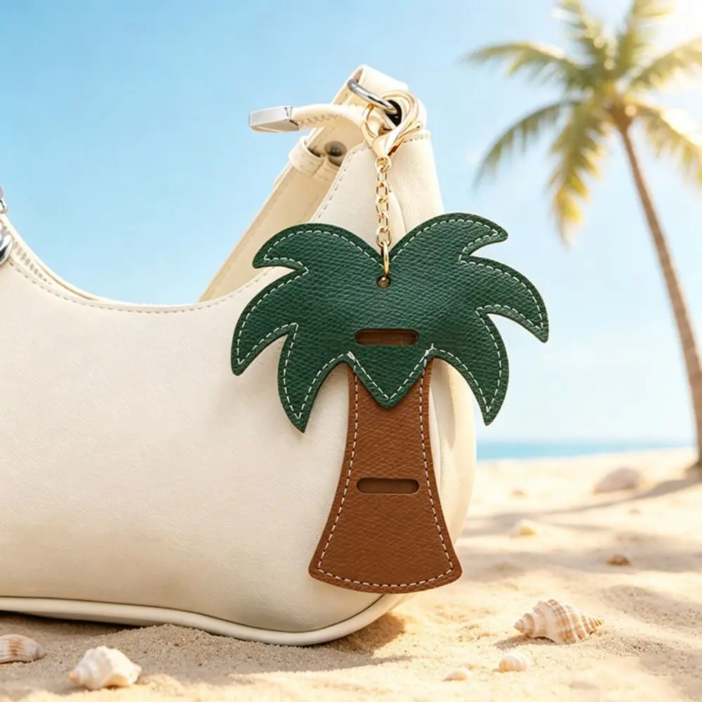 Hanger PU-Leder Schlüsselanhänger im Ozean-Urlaubsstil, Taschenanhänger, multifunktionaler modischer Brillen-Aufbewahrungsclip, Taschenornament – Detail 8