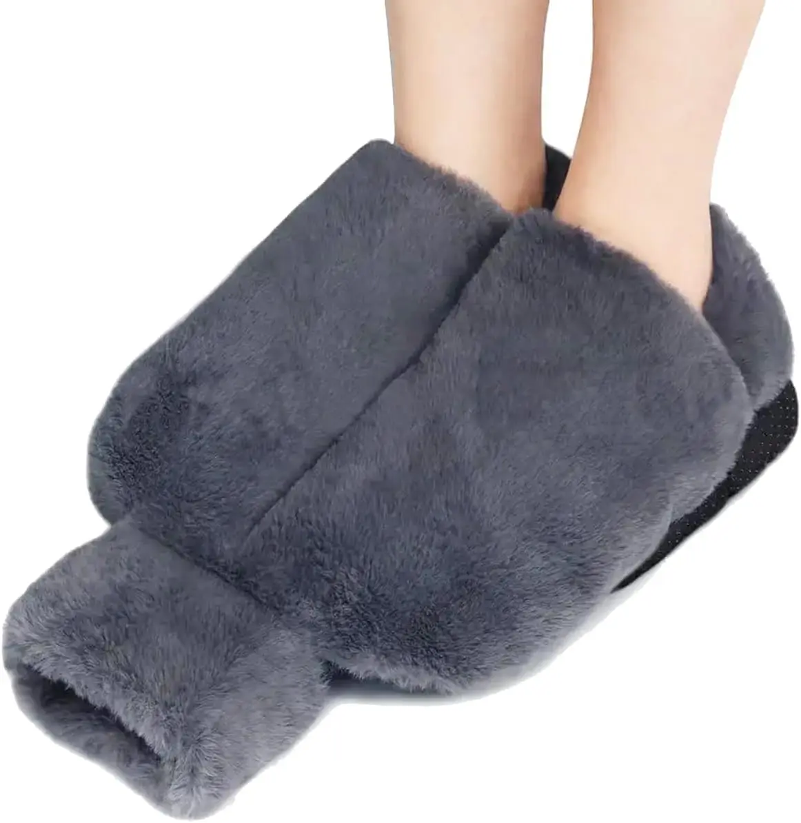 

Winter Hot Water Feet Warmer 2L with Washable Plush Cover Relieve Cold Feet and Foot Pain Natural Warmth Portable Foot Warmer