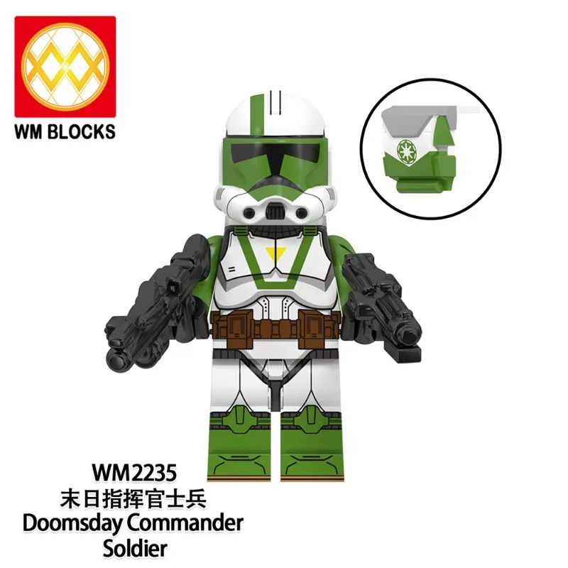 

WM6125 TV movie Planet series Doomsday commander soldiers assembled figurine building block toy bags wholesale
