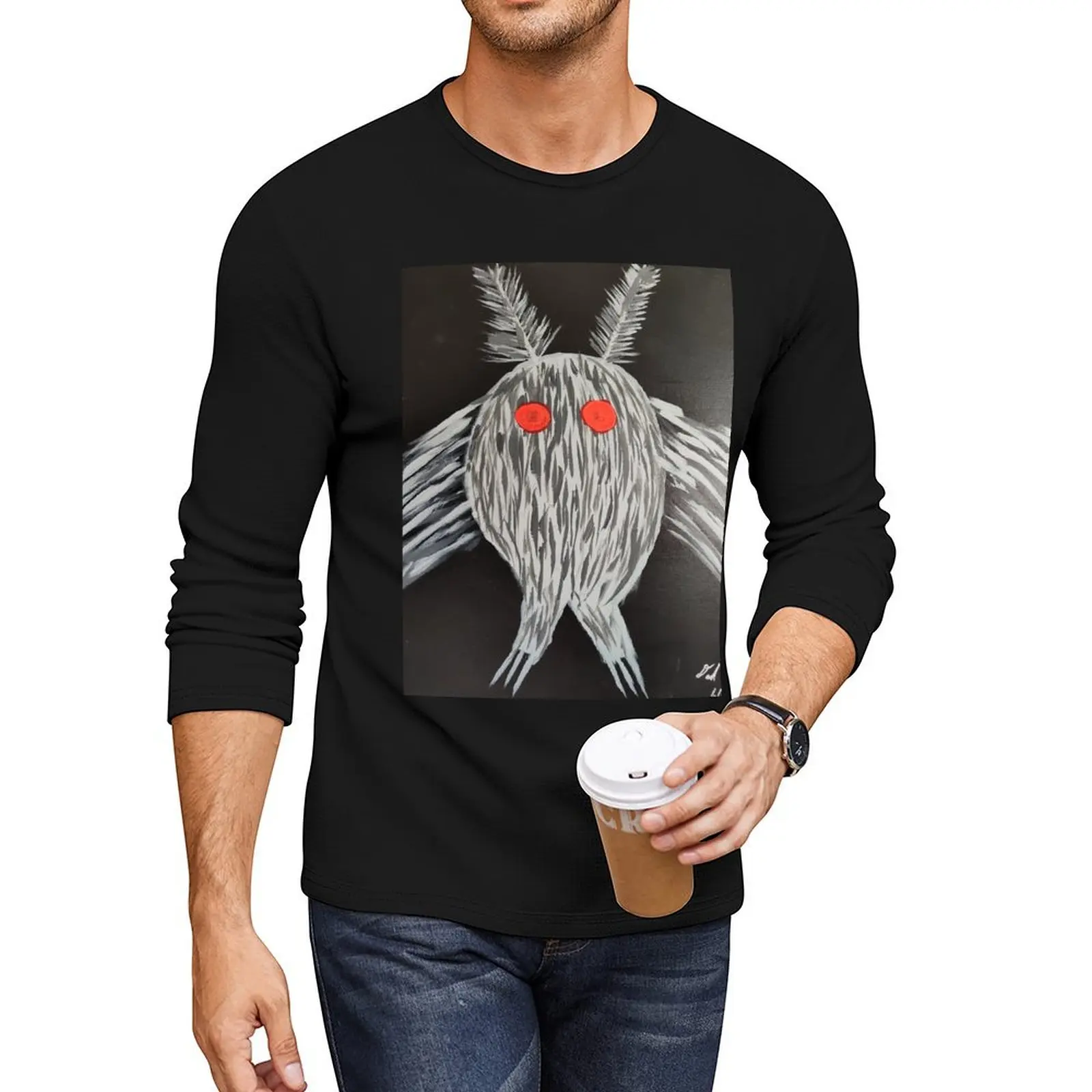 

Mothman Long T-Shirt black t shirt men clothings