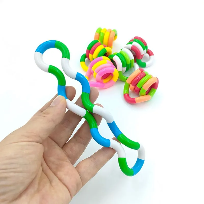 4Pcs Fun and Educational Twist Music Puzzle Toys for Kids-Vent Deformation Rope Knot Pressure Toys