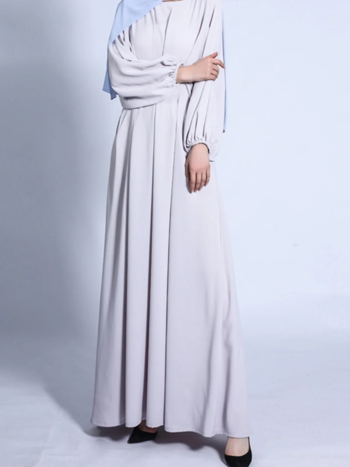 Abito arabo ingombrante in vita delle nuove donne estive Dr Color Svel sciolto musulmano lungo Dr etnico Sle vita alta lungo...