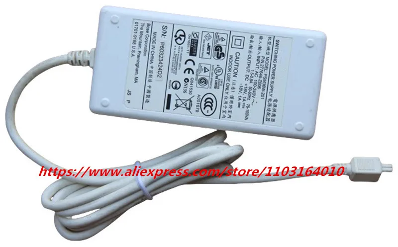 Original for BOSE SoundDock Series II III 2 3 4Pin 18V1A 4 Prongs
