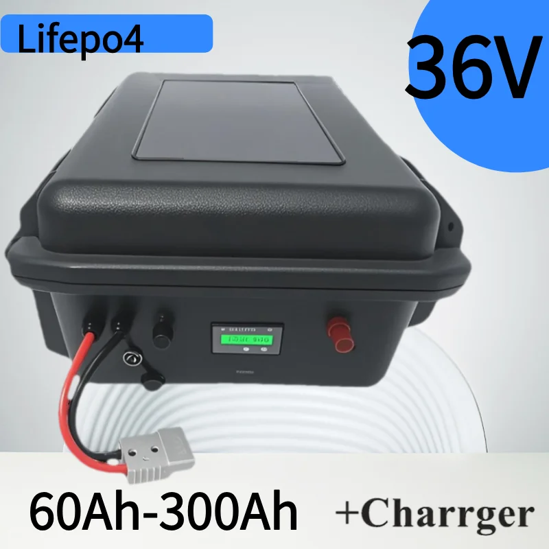 

BMS de litio LiFepo4 de 36V, 100Ah, 80Ah, 120Ah, 150Ah, 200Ah, 300Ah, Bluetooth BMS para sistema Solar de hélice de barco