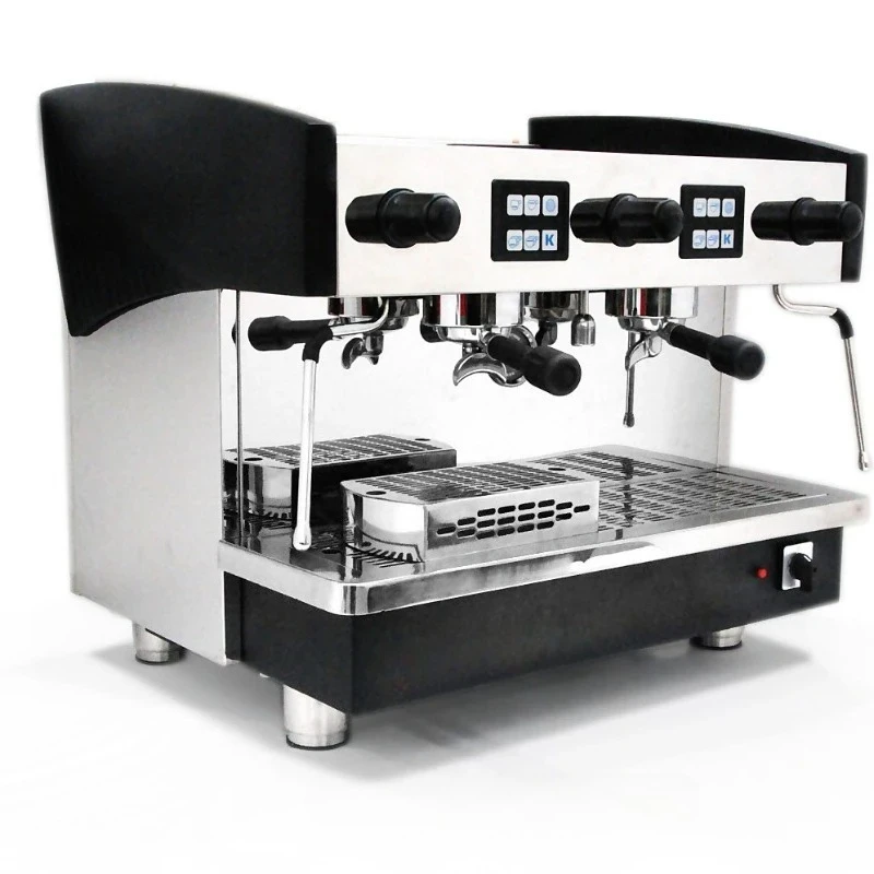 Commercial Professional Two Head Espresso Coffee Maker Machine Electric Stainless Steel