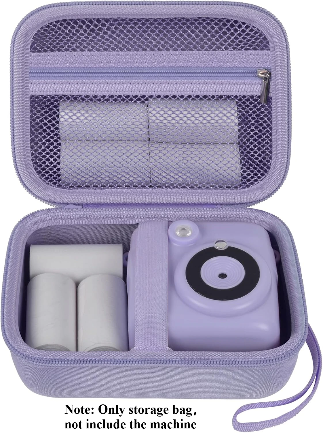 Capa para Câmera Instantânea Infantil Roxa para Dylanto ESOXOFFORE VTech KidiZoom PrintCam Creator Cam Goopow GKTZ FUNKAM Agoigo Water