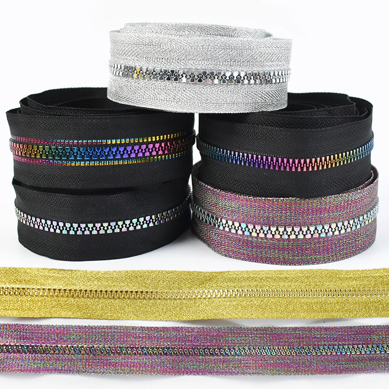 

2-5Meters 5# Resin Zippers for Sewing Bags Jackets Decorative Zipper Tapes Zips Repair Kits DIY Garment Replacement Accessories