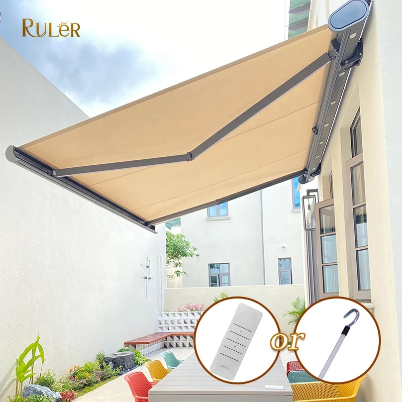 

Wholesale Luxury Retractable Awning Outdoor Sunshade Canopy Motorized Awning