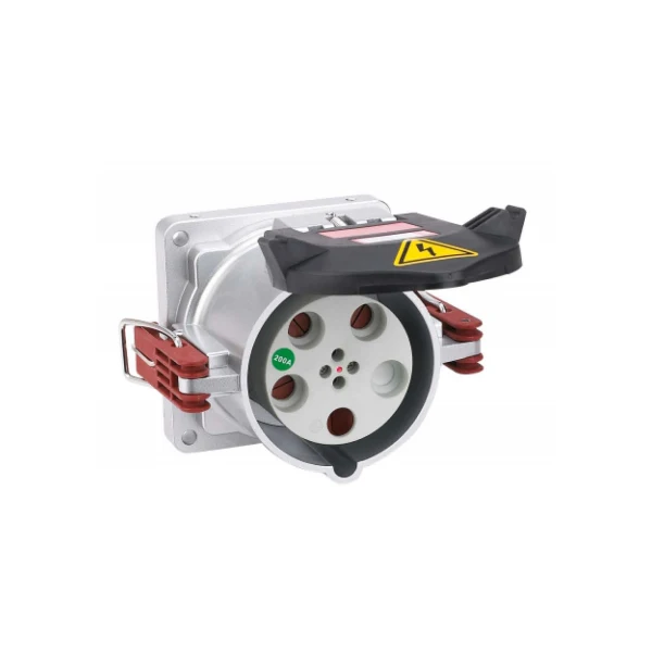 

IP67 200A/250A/400A 4Pin/5Pin OEM Industrial Waterproof Power Supply Large Amp Industrial Plug Panel Mounted Socket