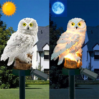 Owl Animal Solar Lawn Lamp Solar Powered Led Light Outdoor Garden Decoration Lamp Waterproof Solar Landscape Lighting